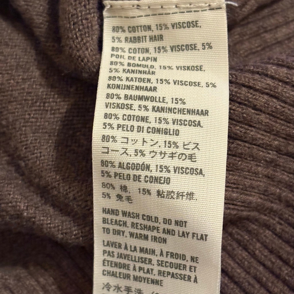 Hollister Vintage Y2K Brown Taupe Cardigan Sweater with Silver Sequins, Size S - Picture 9 of 16